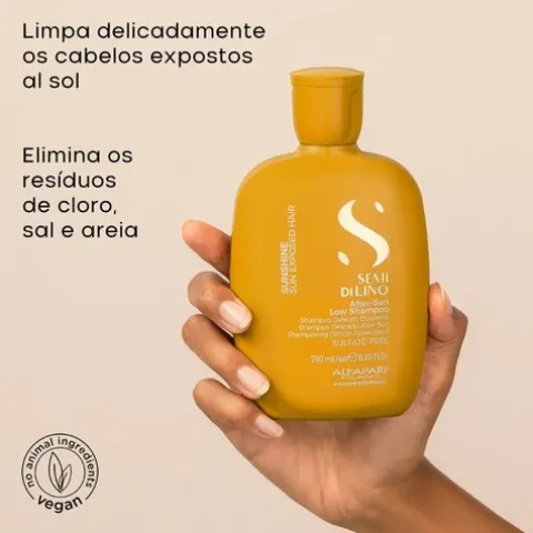 Alfaparf Semi Di Lino After-Sun Shampoo Delicado Para Cabelos Expostos Sol