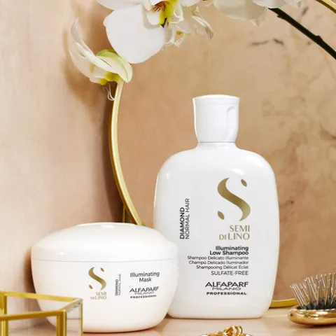 Alfaparf Semi Di Lino Diamond Máscara Iluminadora Cabelo Normal