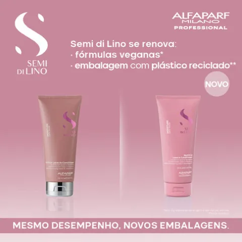 Alfaparf Semi Di Lino Moisture Condicionador Nutritivo Leave-In Cabelo Seco