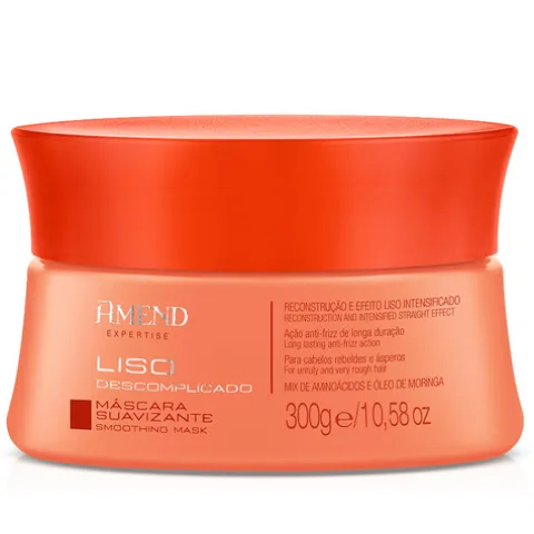 Amend Liso Descomplicado Máscara Suavizante Efeito Liso Intensificado