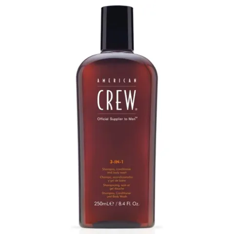 American Crew Classic 3-In-1 Shampoo Condicionador E Gel Banho Para Homem