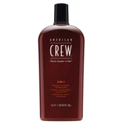 American Crew Classic 3-In-1 Shampoo Condicionador E Gel Banho Para Homem