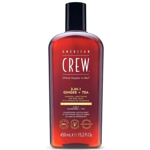 American Crew Energizing 3-In-1 Shampoo Condicionador Gel Banho Para Homem