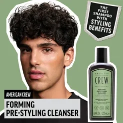 American Crew Forming Pre-Styler Shampoo Para Cabelo Cacheado Masculino