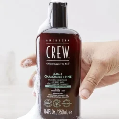 American Crew Relaxing 3-In-1 Shampoo Condicionador Gel Banho Para Homem