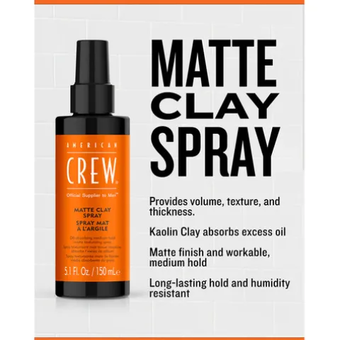 American Crew Spray De Argila Para Cabelo Matte