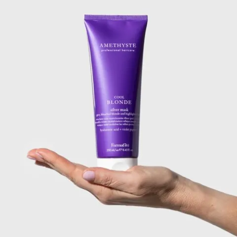 Amethyste Blonde Cool Blonde Silver Máscara Matizadora Para Cabelos Loiros