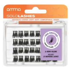 Amma Sololashes Pestanas Postiças Trio Com Nó Triple Flare S
