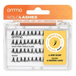 Amma Sololashes Pestanas Postiças Sem Nó Triple Flare S