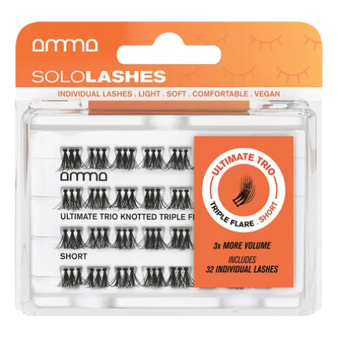 Amma Sololashes Ultimate Pestanas Postiças Trio Triple Flare S