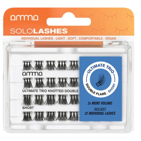 Amma Sololashes Ultimate Pestanas Postiças Trio Double Flare S