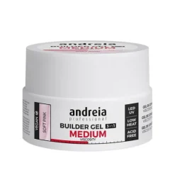Andreia Builder Gel 3In1 Gel Construção Média Viscosidade Soft Pink
