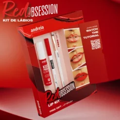 Andreia Coffret Makeup Red Obsession Lip Kit
