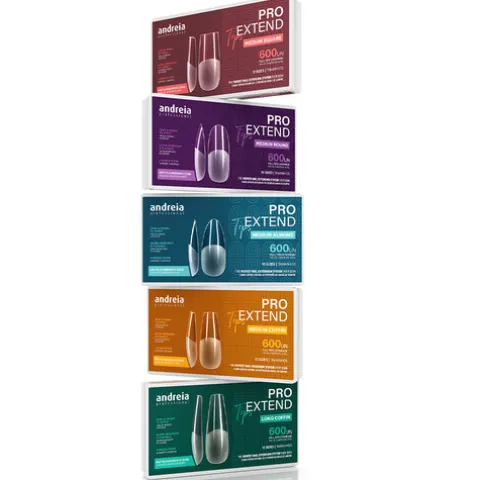 Andreia Coleção Pro Extend Tips Extensões De Unhas Medium
