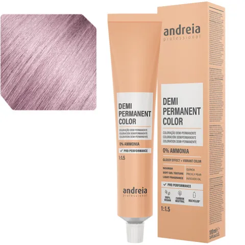 Andreia Coloração Demi Permanente 10.6 Louro Platinado Irisado