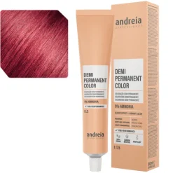 Andreia Coloração Demi Permanente 6.65 Louro Escuro Violeta Vermelho