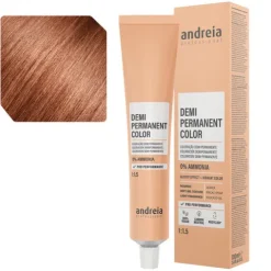 Andreia Coloração Demi Permanente 7.41 Louro Médio Laranja Frio