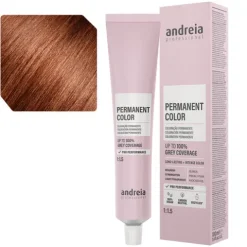 Andreia Coloração Permanente 6.4 Louro Escuro Laranja