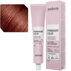 Andreia Coloração Permanente 5.M56 Castanho Claro Mogno Vermelho Violeta