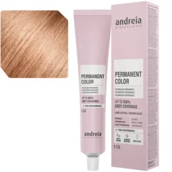 Andreia Coloração Permanente 9.37 Louro Muito Claro Dourado Tabaco