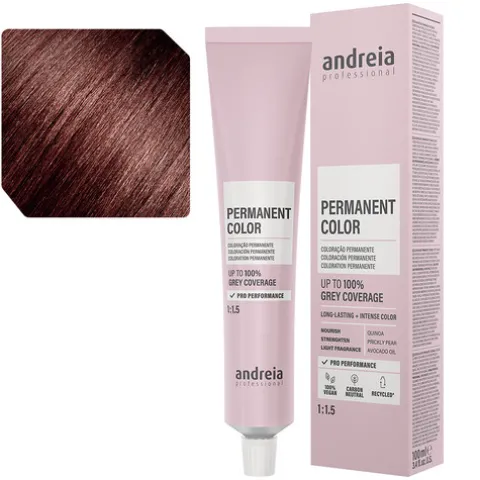 Andreia Coloração Permanente 4.7M Castanho Médio Tabaco Mogno