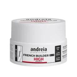 Andreia French Builder 2In1 Gel Construção Alta Viscosidade White