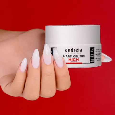 Andreia Hard Gel 2In1 Gel Construção Alta Viscosidade Soft White