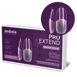 Andreia Pro Extend Tips Extensões De Unhas Medium Round Formato Redondo