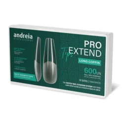 Andreia Pro Extend Tips Extensões De Unhas Long Coffin Formato Coffin Longo