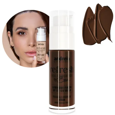 Andreia Refresh Silk Foundation By Bru 10 Ganache