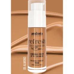 Andreia Refresh Silk Foundation By Bru 05 Toast Almond