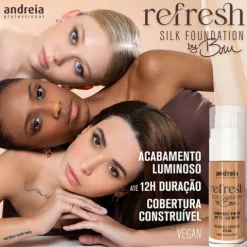Andreia Refresh Silk Foundation By Bru 08 Salted Caramel