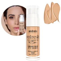Andreia Refresh Silk Foundation By Bru 02 Porcelain