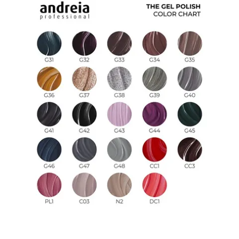 Andreia The Gel Polish Cc3 Preto Com Brilhos