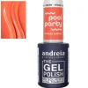 Andreia The Gel Polish Coleção Pool Party Pp1 Coral Alaranjado Néon