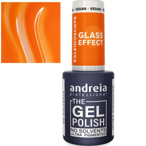 Andreia The Gel Polish Coleção Kaleidoscope Kl5 Laranja Translúcido