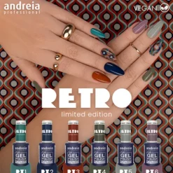 Andreia The Gel Polish Coleção Retro Rt5 Verde Claro Acinzentado