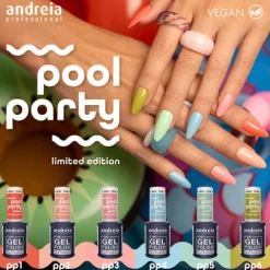 Andreia The Gel Polish Coleção Pool Party Pp6 Verde Glitter Holográfico