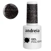 Andreia Verniz Gel 244 Preto Com Glitter Multicolor