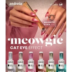 Andreia Verniz Gel Coleção Meowgic Cat Eye Effect Mc1