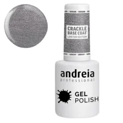 Andreia Verniz Gel Crackle Effect Base Coat Cbs Prateado