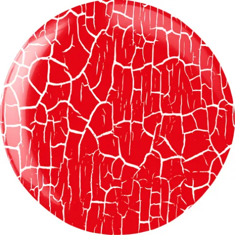 Andreia Verniz Gel Crackle Effect Ce4 Vermelho Alaranjado