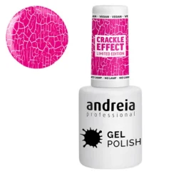 Andreia Verniz Gel Crackle Effect Ce2 Rosa Vivo