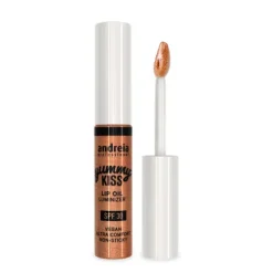 Andreia Yummy Kiss Lip Oil Iluminador Para Lábios Spf30 01 Bronze Touch