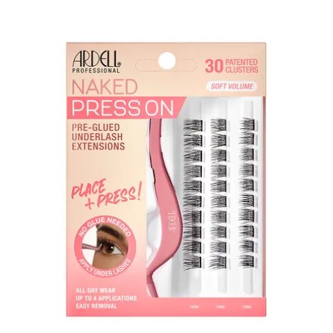 Ardell Naked Press On Pre-Glued Underlash Extensões De Pestanas Soft Volume