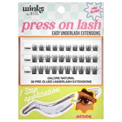 Ardell Winks Press On Pre-Glued Underlash Extensions Clusters Natural