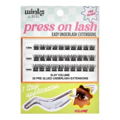 Ardell Winks Press On Pre-Glued Underlash Extensions Pestanas Postiças