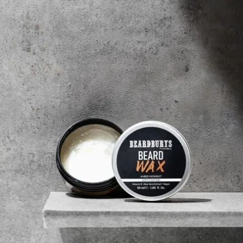 Beardburys Amber Midnight Wax Cera Fixação Para Barba E Bigode