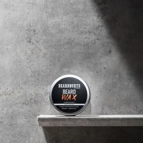 Beardburys Amber Midnight Wax Cera Fixação Para Barba E Bigode