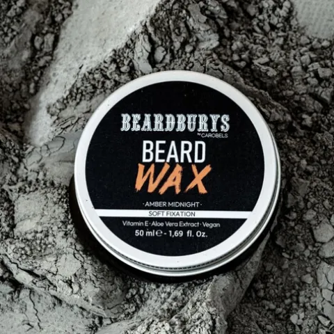 Beardburys Amber Midnight Wax Cera Fixação Para Barba E Bigode